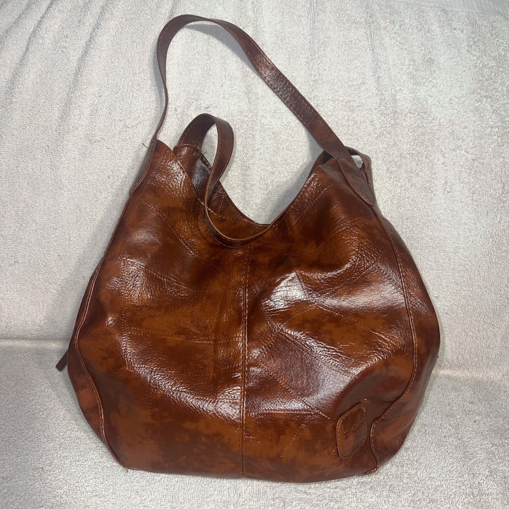 Jingpin Piju Women's Brown Boho Slouchy Shoulder Bag
